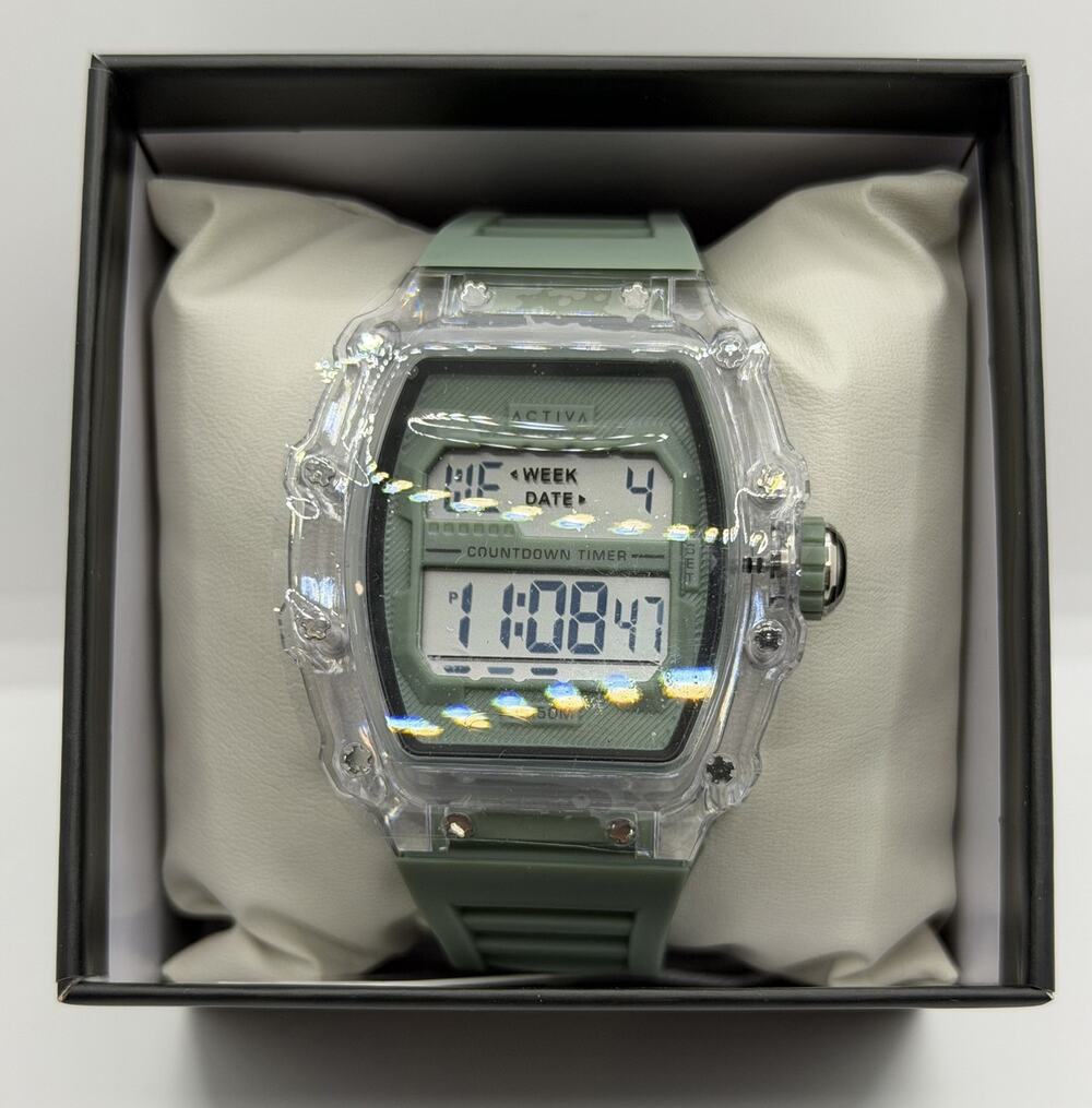 Activa X Invicta Digital Essentials ACW2296-001 Green Brand New In Box